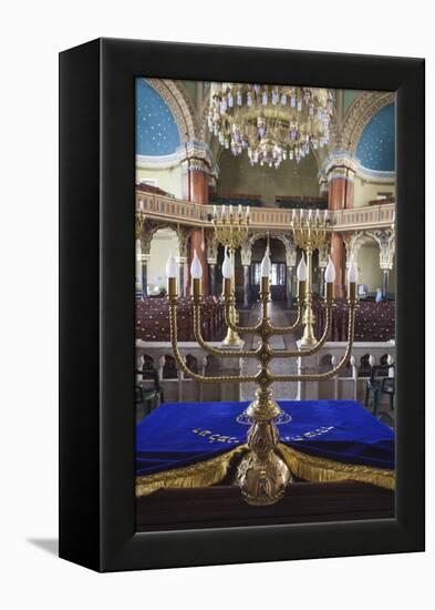 Bulgaria, Sofia, Sofia Synagogue, Sephardic Synagogue Interior-Walter Bibikow-Framed Premier Image Canvas