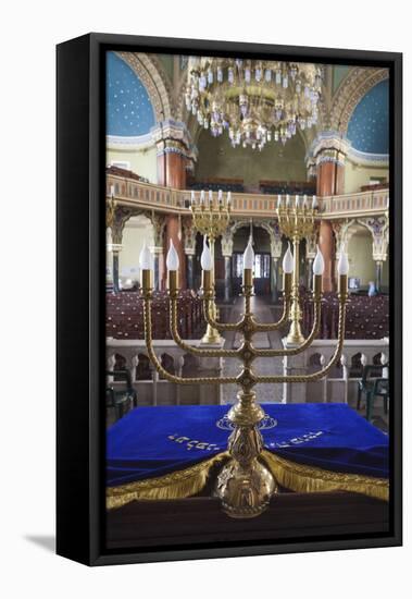 Bulgaria, Sofia, Sofia Synagogue, Sephardic Synagogue Interior-Walter Bibikow-Framed Premier Image Canvas