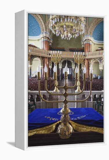 Bulgaria, Sofia, Sofia Synagogue, Sephardic Synagogue Interior-Walter Bibikow-Framed Premier Image Canvas