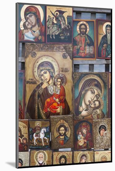 Bulgaria, Sofia, Souvenir Icons for Sale-Walter Bibikow-Mounted Photographic Print