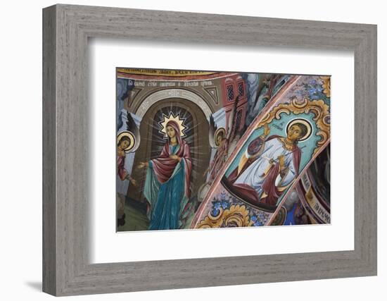 Bulgaria, Southern Mountains, Rila, Rila Monastery, Wall Frescoes-Walter Bibikow-Framed Photographic Print