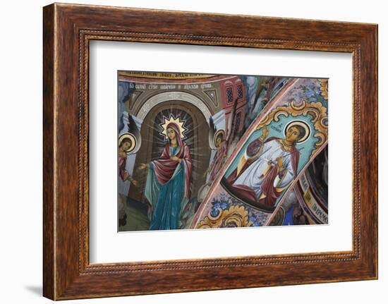 Bulgaria, Southern Mountains, Rila, Rila Monastery, Wall Frescoes-Walter Bibikow-Framed Photographic Print