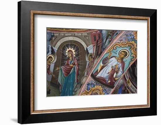 Bulgaria, Southern Mountains, Rila, Rila Monastery, Wall Frescoes-Walter Bibikow-Framed Photographic Print