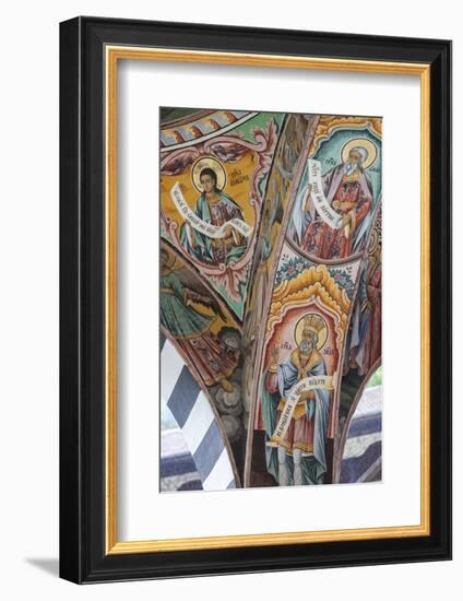 Bulgaria, Southern Mountains, Rila, Rila Monastery, Wall Frescoes-Walter Bibikow-Framed Photographic Print