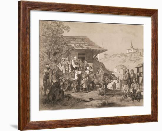 Bulgarians Near Varna, Printed by Lemercier, Paris-Jules Joseph Augustin Laurens-Framed Giclee Print