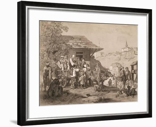 Bulgarians Near Varna, Printed by Lemercier, Paris-Jules Joseph Augustin Laurens-Framed Giclee Print