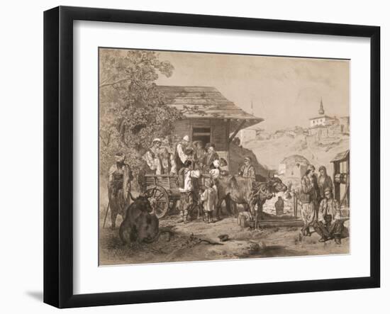 Bulgarians Near Varna, Printed by Lemercier, Paris-Jules Joseph Augustin Laurens-Framed Giclee Print