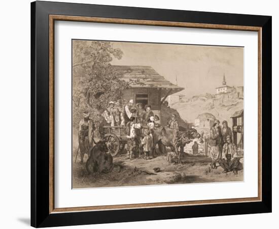 Bulgarians Near Varna, Printed by Lemercier, Paris-Jules Joseph Augustin Laurens-Framed Giclee Print