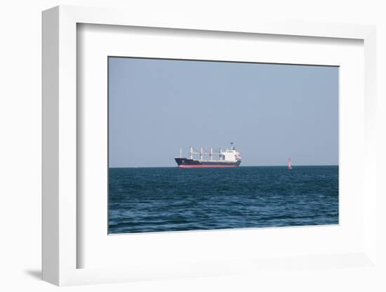 Bulk Carrier, Cargo Ship Goes on Red Sea on a Sunny Day-eugenesergeev-Framed Photographic Print