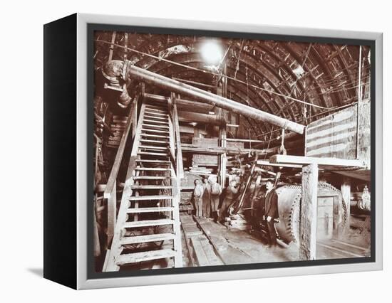 Bulkhead to Retain Compressed Air in the Rotherhithe Tunnel, London, October 1906-null-Framed Premier Image Canvas