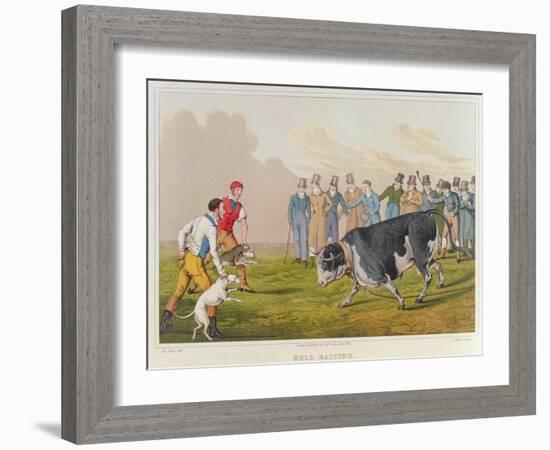 Bull Baiting', pub. by Thomas McLean, 1820-Henry Thomas Alken-Framed Giclee Print