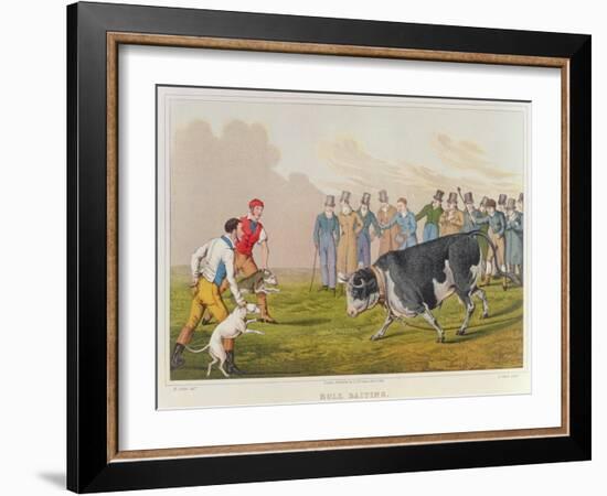 Bull Baiting', pub. by Thomas McLean, 1820-Henry Thomas Alken-Framed Giclee Print