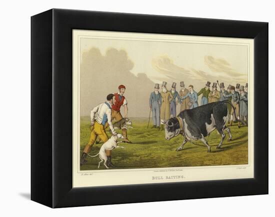 Bull Baiting-Henry Thomas Alken-Framed Premier Image Canvas