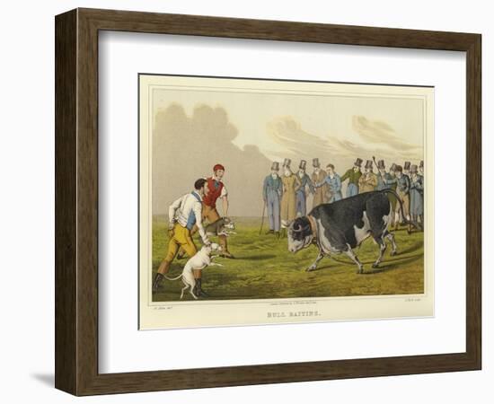 Bull Baiting-Henry Thomas Alken-Framed Giclee Print