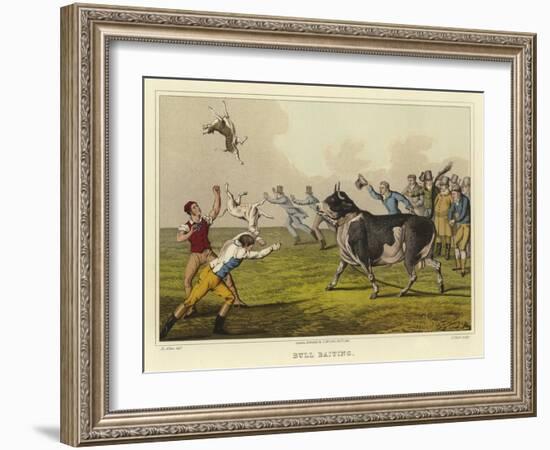 Bull Baiting-Henry Thomas Alken-Framed Giclee Print