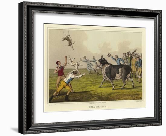 Bull Baiting-Henry Thomas Alken-Framed Giclee Print