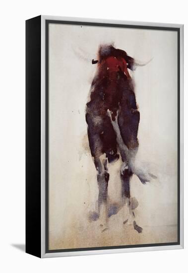 Bull, Detail-Daniel Cacouault-Framed Premier Image Canvas