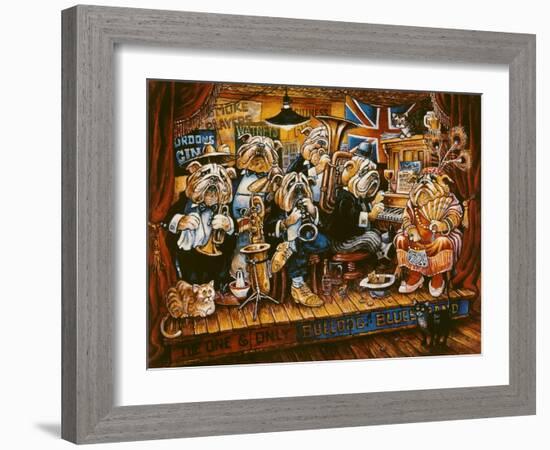 Bull Dog Blues Band-Bill Bell-Framed Giclee Print