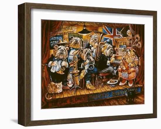 Bull Dog Blues Band-Bill Bell-Framed Giclee Print