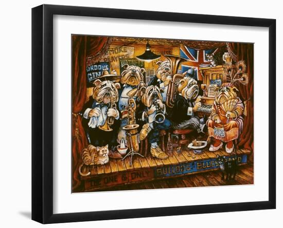 Bull Dog Blues Band-Bill Bell-Framed Giclee Print