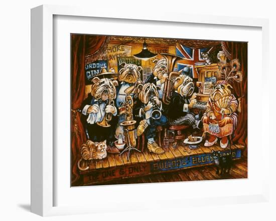 Bull Dog Blues Band-Bill Bell-Framed Giclee Print