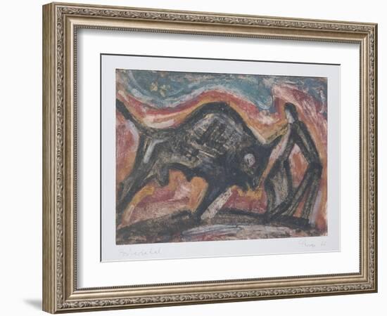 Bull Fight, 1966-Emil Parrag-Framed Giclee Print