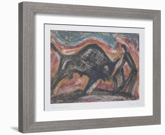 Bull Fight, 1966-Emil Parrag-Framed Giclee Print