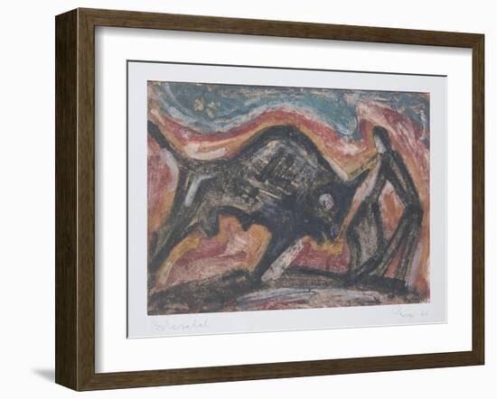 Bull Fight, 1966-Emil Parrag-Framed Giclee Print