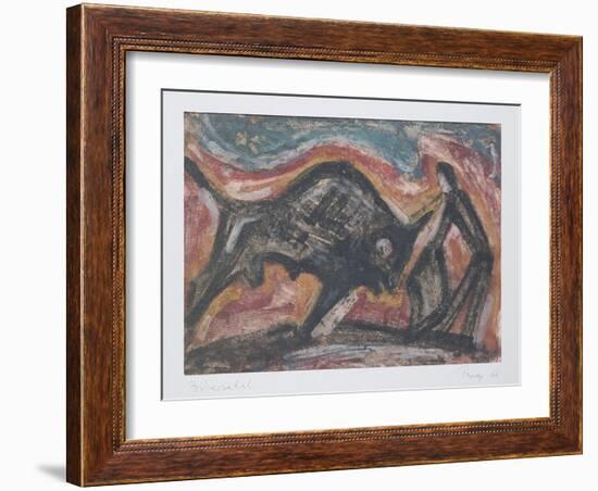 Bull Fight, 1966-Emil Parrag-Framed Giclee Print