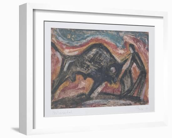 Bull Fight, 1966-Emil Parrag-Framed Giclee Print