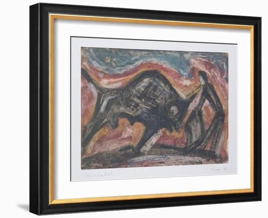 Bull Fight, 1966-Emil Parrag-Framed Giclee Print