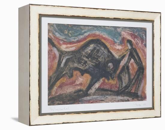 Bull Fight, 1966-Emil Parrag-Framed Premier Image Canvas