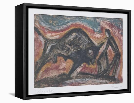 Bull Fight, 1966-Emil Parrag-Framed Premier Image Canvas