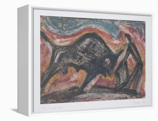 Bull Fight, 1966-Emil Parrag-Framed Premier Image Canvas