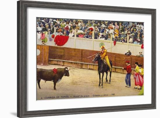 Bull Fight in Spain, Early 20th Century-null-Framed Photographic Print