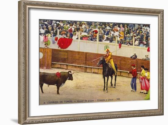Bull Fight in Spain, Early 20th Century-null-Framed Photographic Print