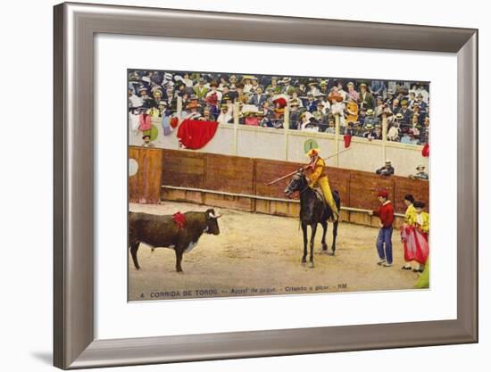 Bull Fight in Spain, Early 20th Century-null-Framed Photographic Print