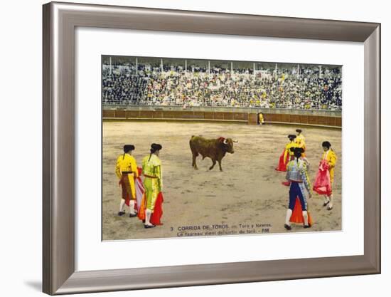 Bull Fight in Spain, Early 20th Century-null-Framed Photographic Print