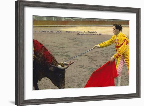 Bull Fight in Spain, Early 20th Century-null-Framed Photographic Print