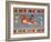 Bull-Leaping Fresco from Minoan Culture-Science Source-Framed Giclee Print