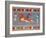 Bull-Leaping Fresco from Minoan Culture-Science Source-Framed Giclee Print