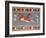 Bull-Leaping Fresco from Minoan Culture-Science Source-Framed Giclee Print