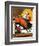 "Bull Riding," July 21, 1945-Fred Ludekens-Framed Giclee Print