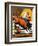 "Bull Riding," July 21, 1945-Fred Ludekens-Framed Giclee Print