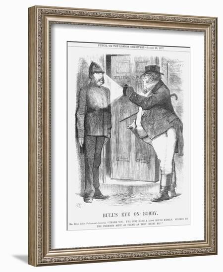 Bull's Eye on Bobby, 1877-John Tenniel-Framed Giclee Print