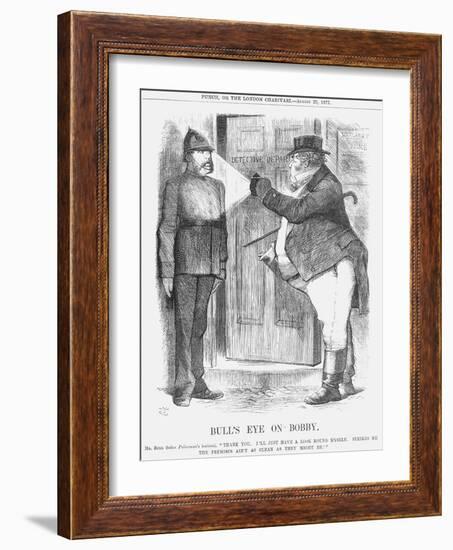 Bull's Eye on Bobby, 1877-John Tenniel-Framed Giclee Print