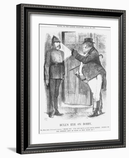 Bull's Eye on Bobby, 1877-John Tenniel-Framed Giclee Print