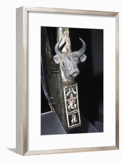 Bull's Head on Sounding Box of Harp, Royal Tombs of Ur, c2500 BC-Unknown-Framed Giclee Print