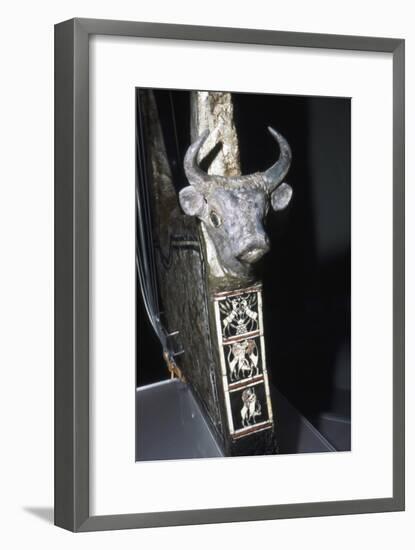 Bull's Head on Sounding Box of Harp, Royal Tombs of Ur, c2500 BC-Unknown-Framed Giclee Print