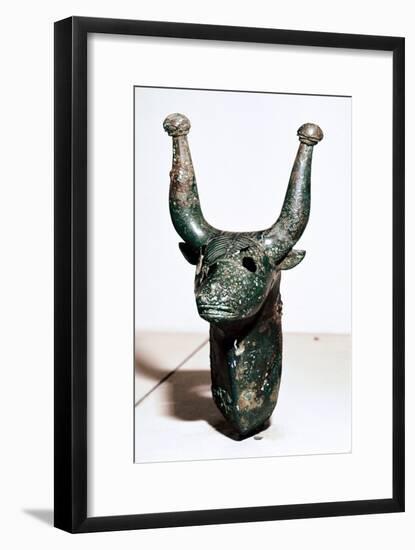 Bull's head with knobbed horns, Rynkeby Bog, Denmark, c4th century BC. Artist: Unknown-Unknown-Framed Giclee Print